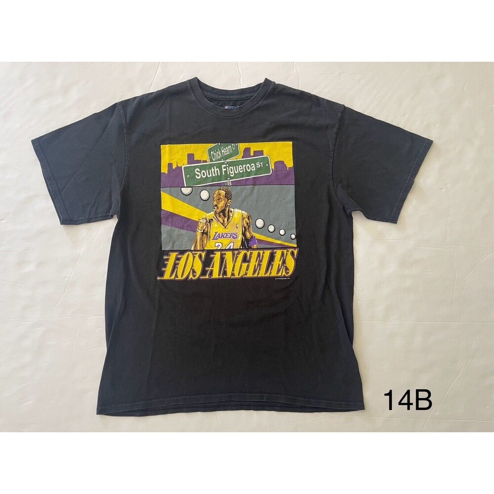 LA Lakers Kobe Bryant South Figueroa St Chick Hearn Ct T-shirt Staples‎ Center L